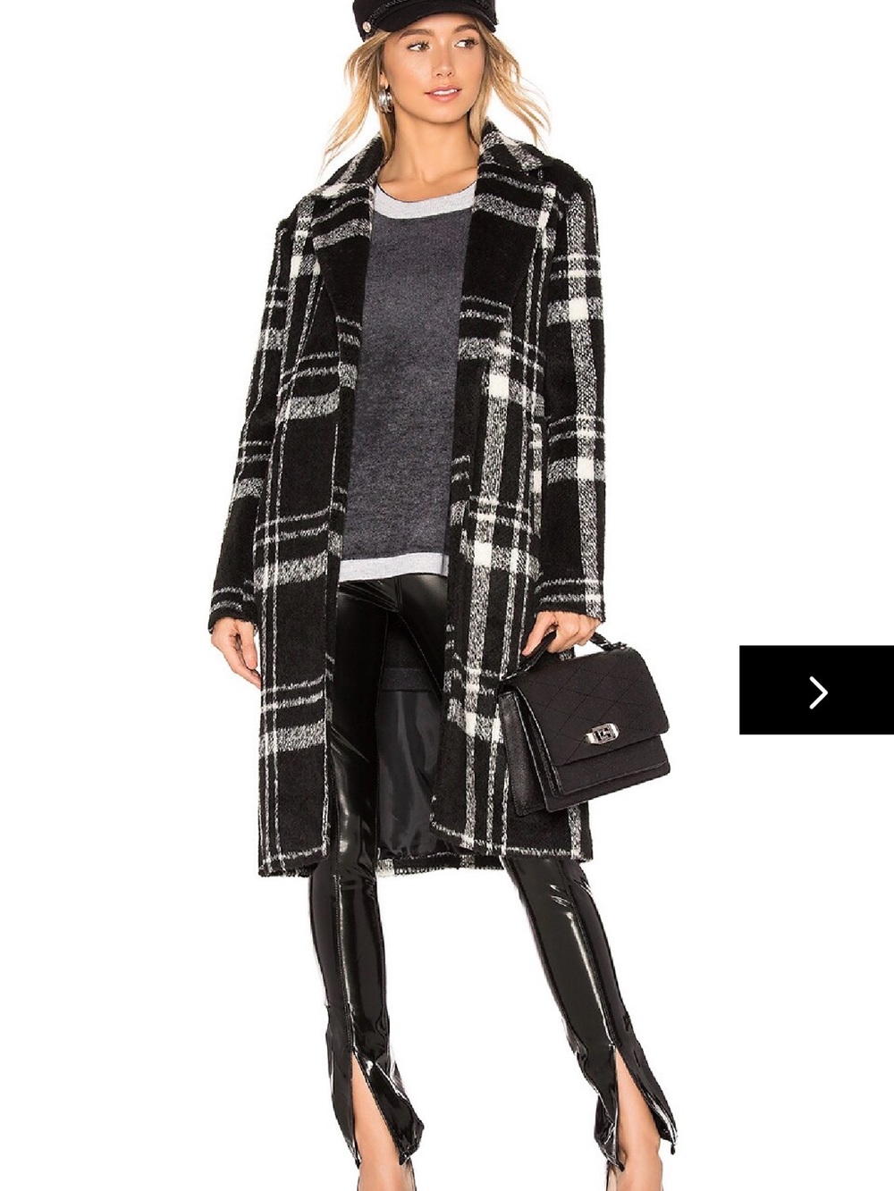 Superdown Amanda Plaid Coat